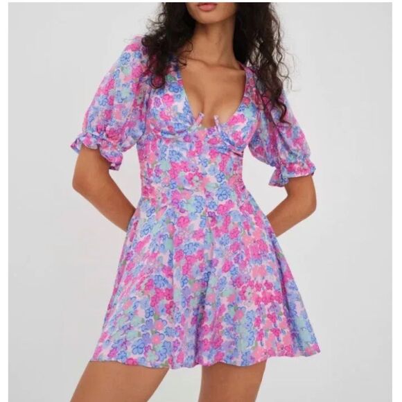 For Love And Lemons Angie Mini Dress NWOT - Picture 1 of 16